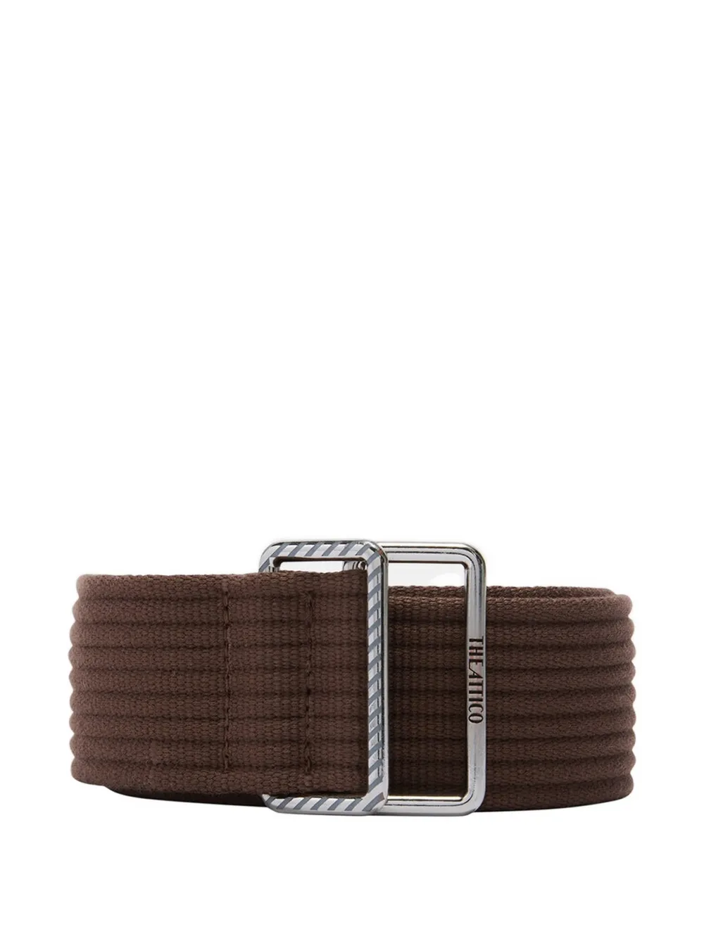 The Attico striped ribbon belt - Brown
