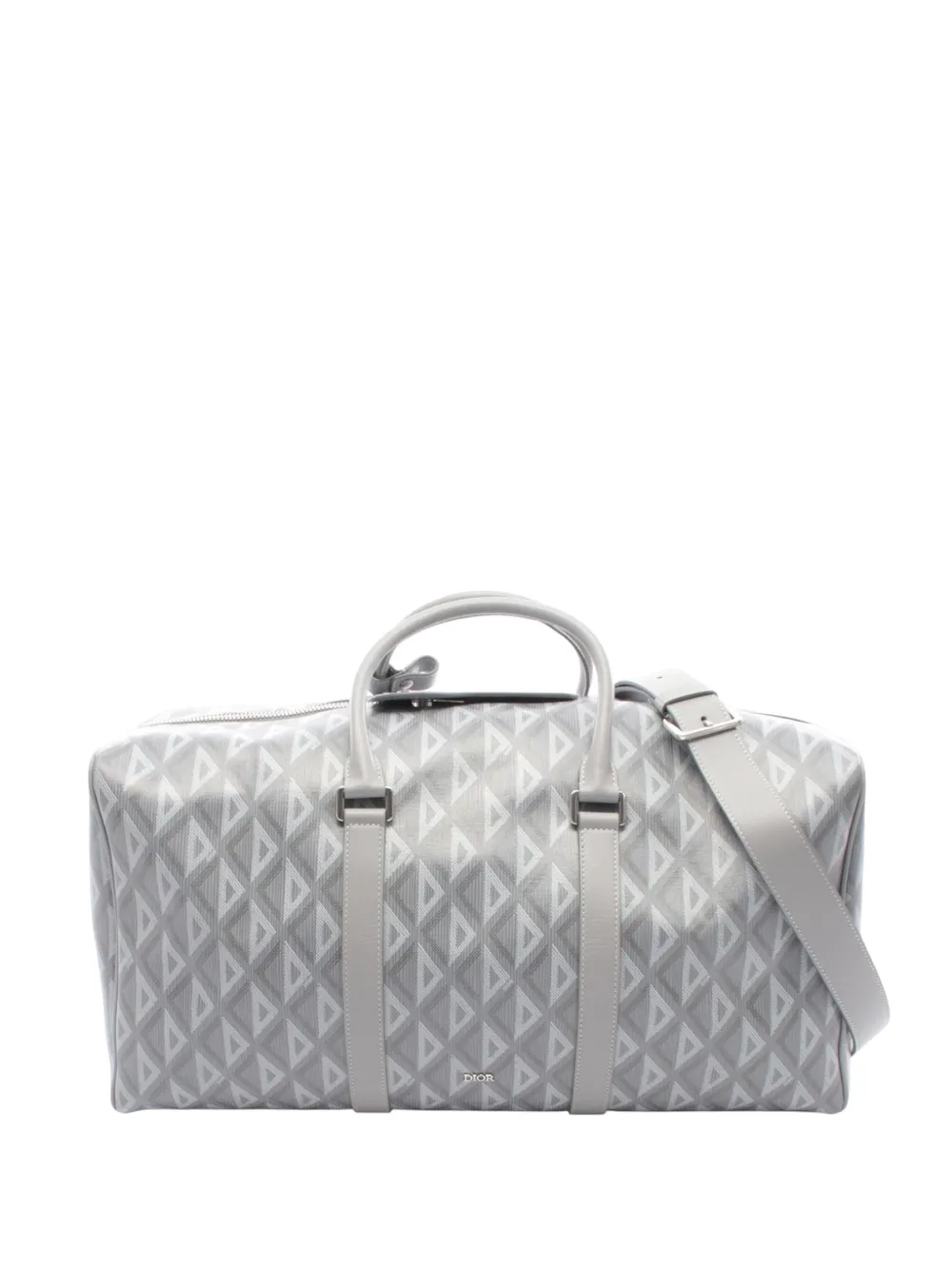 Christian Dior Pre-Owned 2021-2026 CD Diamond Coated Canvas Lingot 50 travel bag - Grigio
