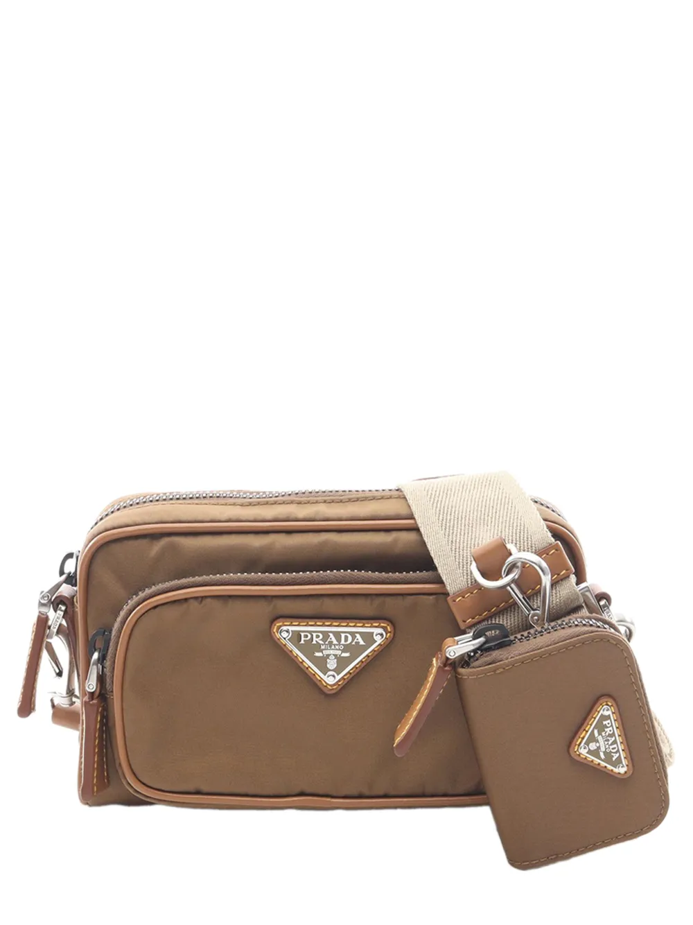 Prada Pre-Owned 2013-2026 Re-Nylon shoulder bag - Marrone