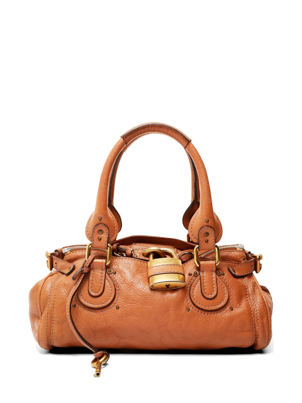 Chloé Pre-Owned 2000-2015 Paddington padlock leather shoulder bag - Marrone