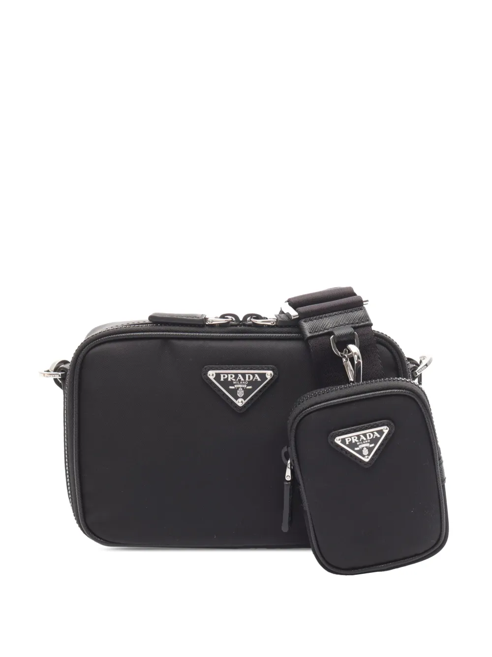 Prada Pre-Owned 2013-2026 Tessuto Brique crossbody bag - Nero