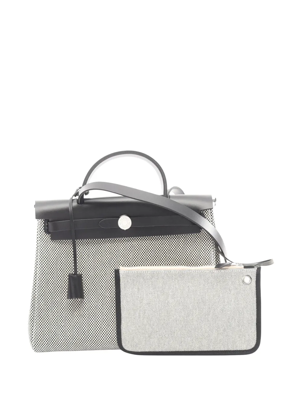 Hermès Pre-Owned 2025 Toile Herbag Zip 31 satchel - Nero