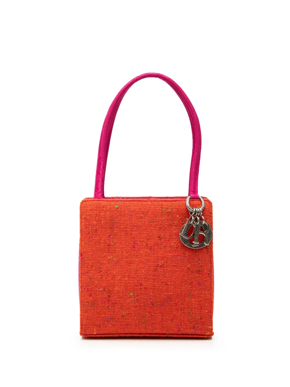 Christian Dior Pre-Owned 1998 Bicolor Tweed Top Handle Bag handbag - Rosa