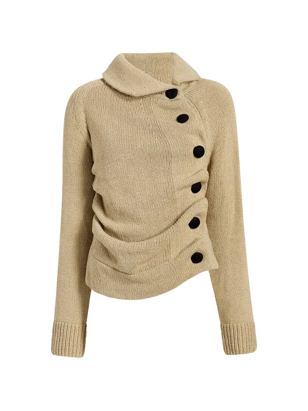 KHAITE Vest met knopen Beige