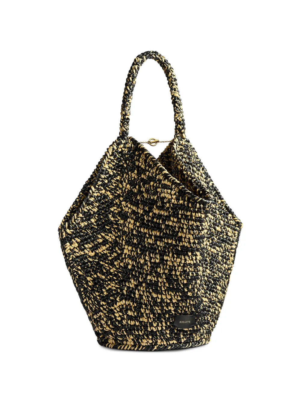 KHAITE Borsa tote con applicazione - Nero