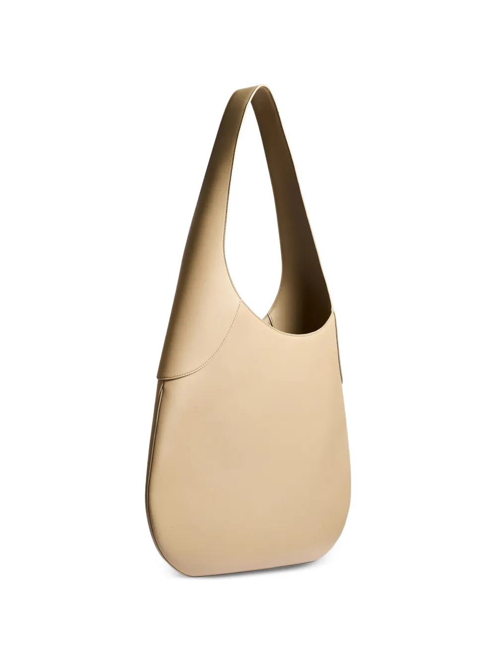 KHAITE Joan grote schoudertas Beige
