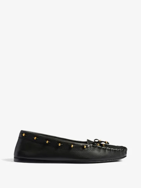 KHAITE flat leather loafers