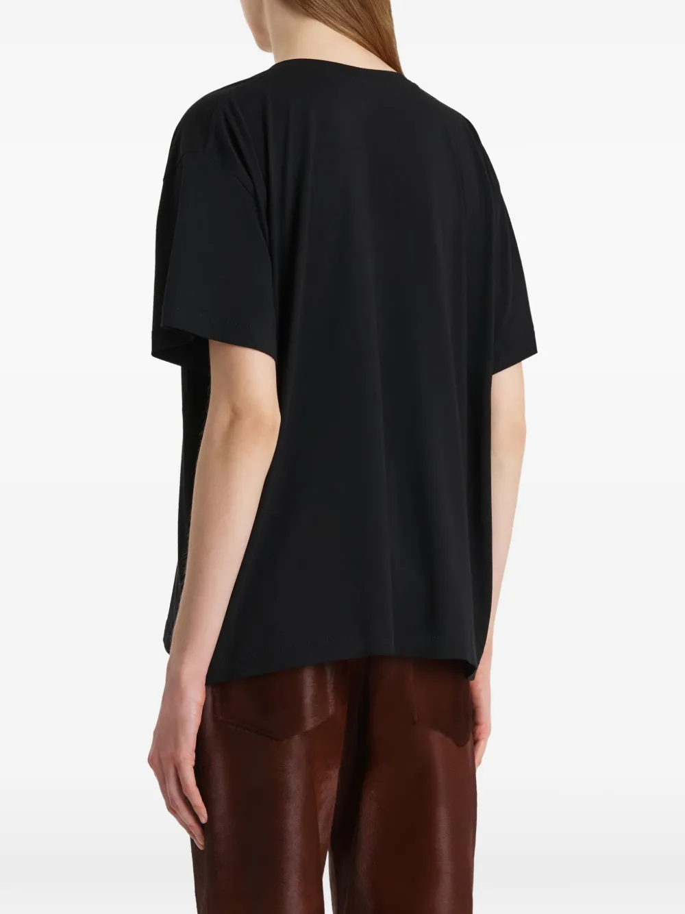 KHAITE Linda T-shirt Zwart