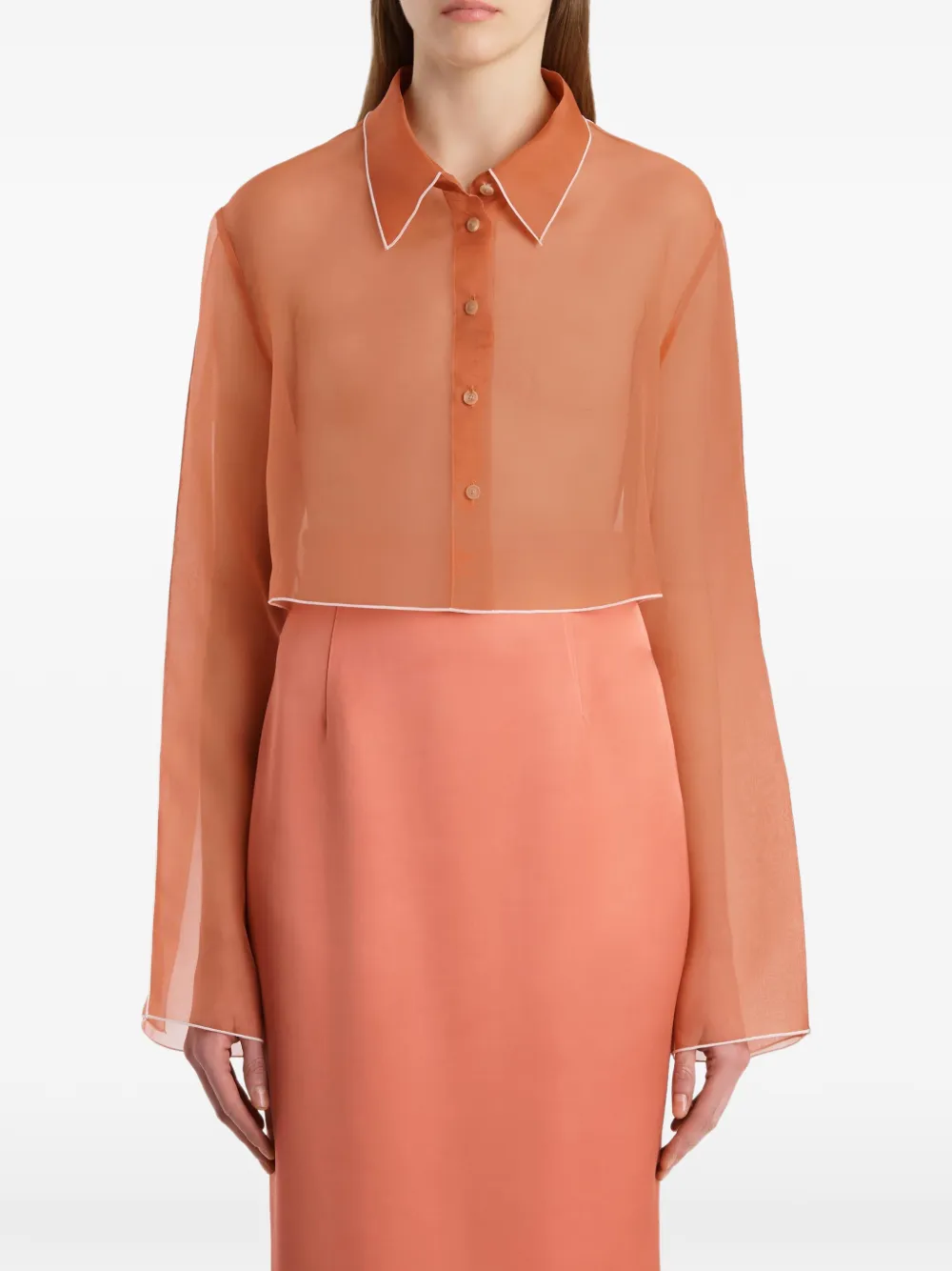  Khaite Top Fritz - Naranja 