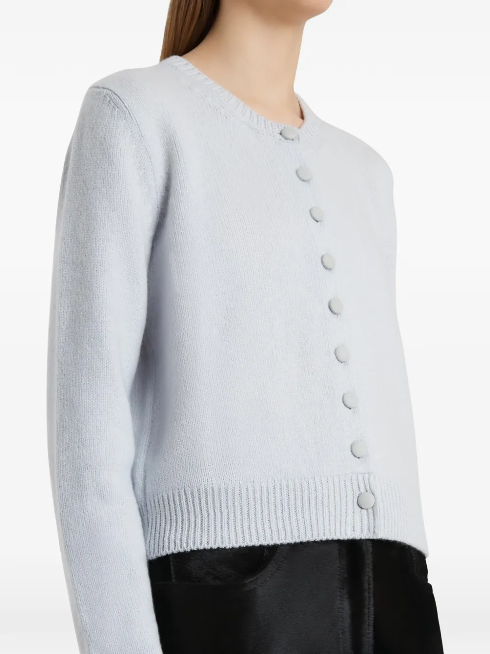 KHAITE Everheart vest met knopen Blauw