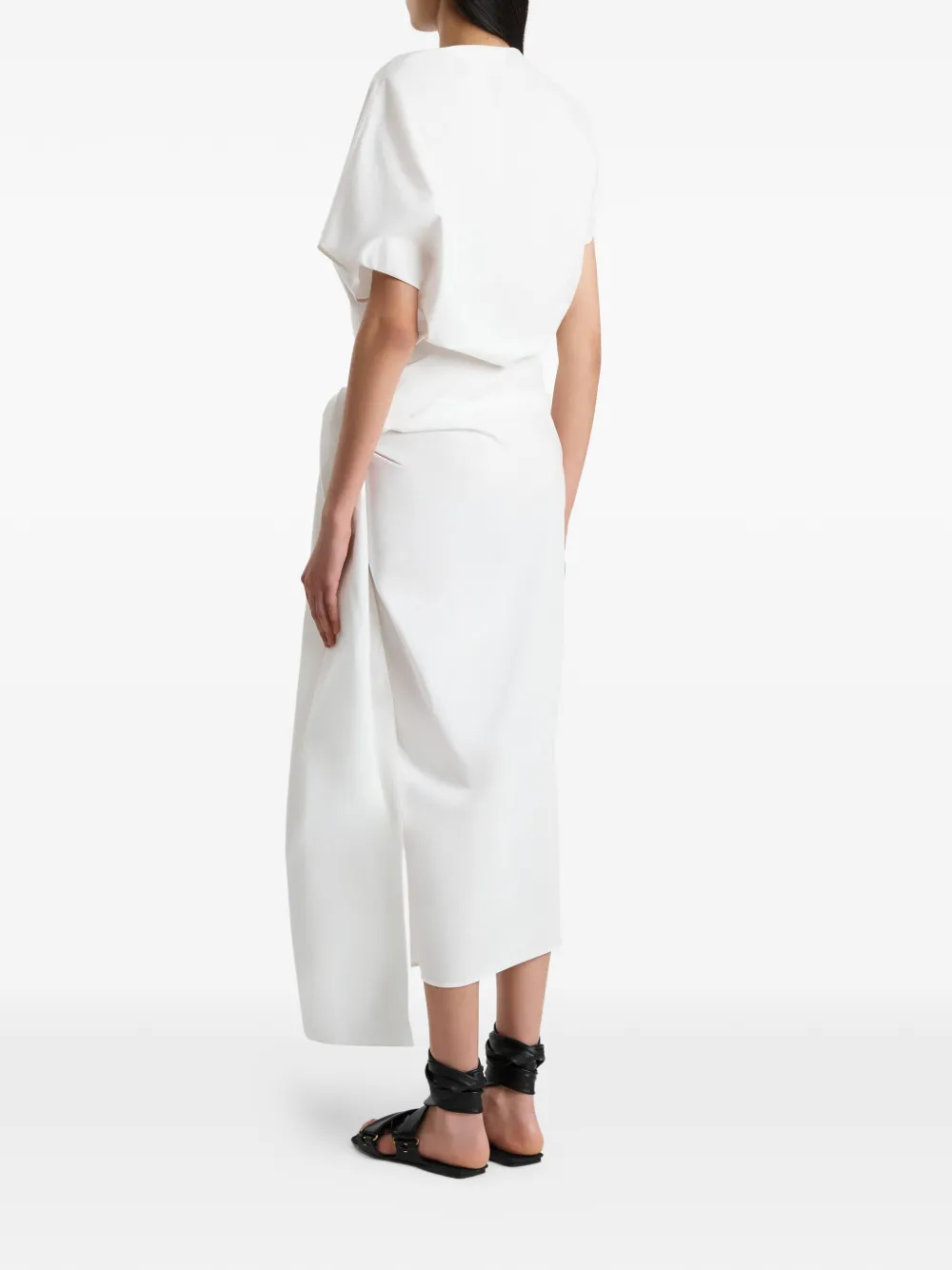  Khaite Vestido Fray - Blanco 