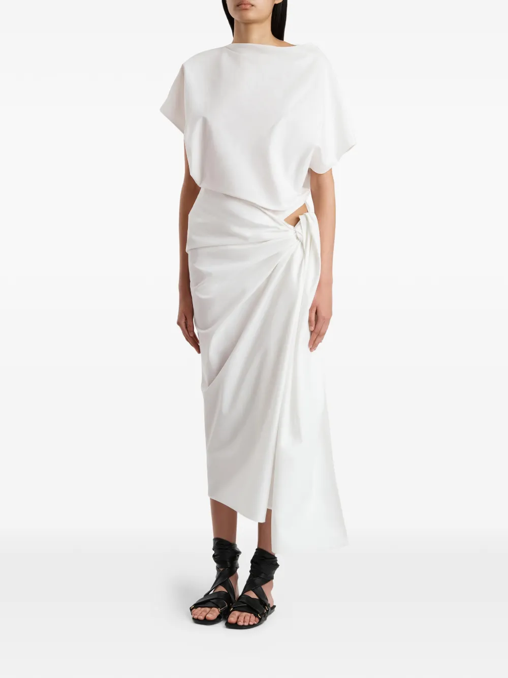  Khaite Vestido Fray - Blanco 