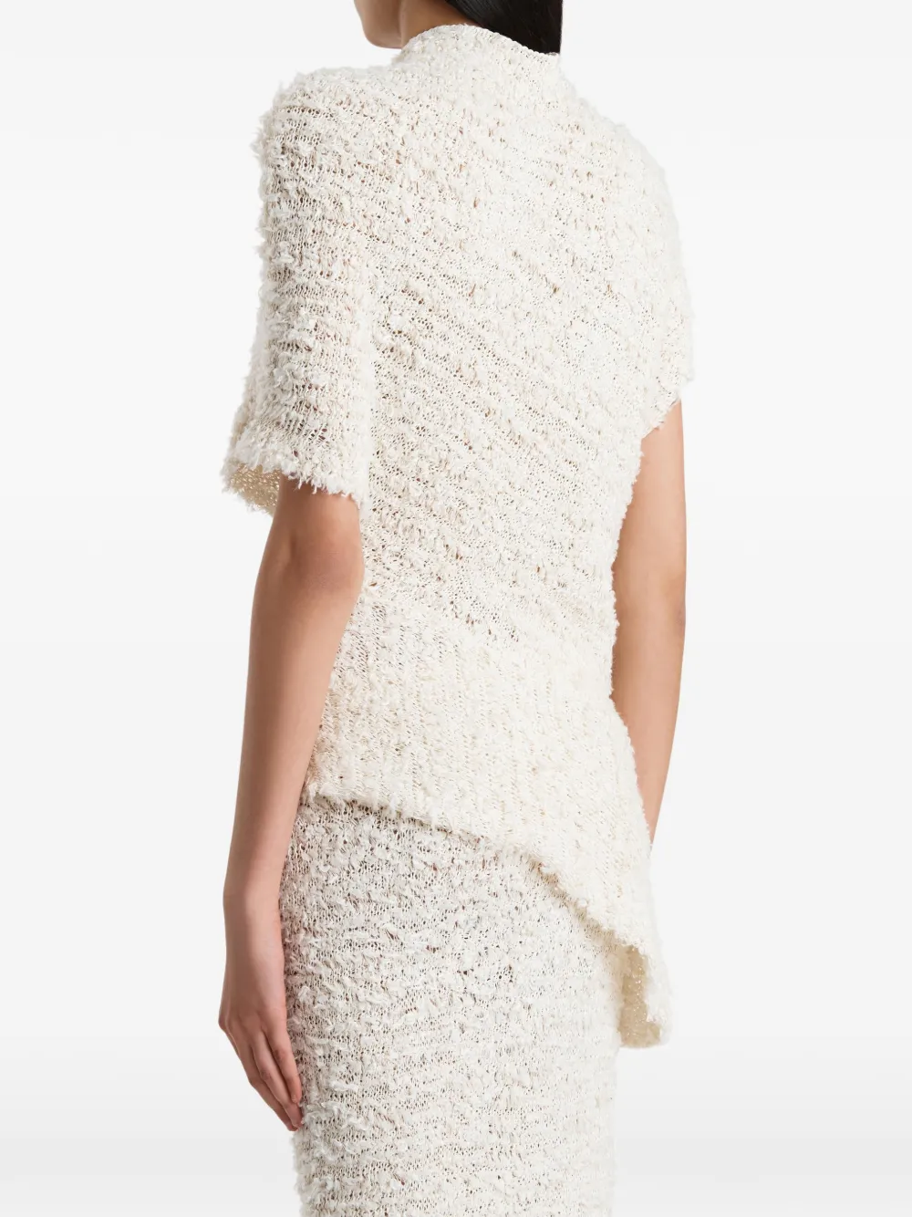 KHAITE Asymmetrische top Beige