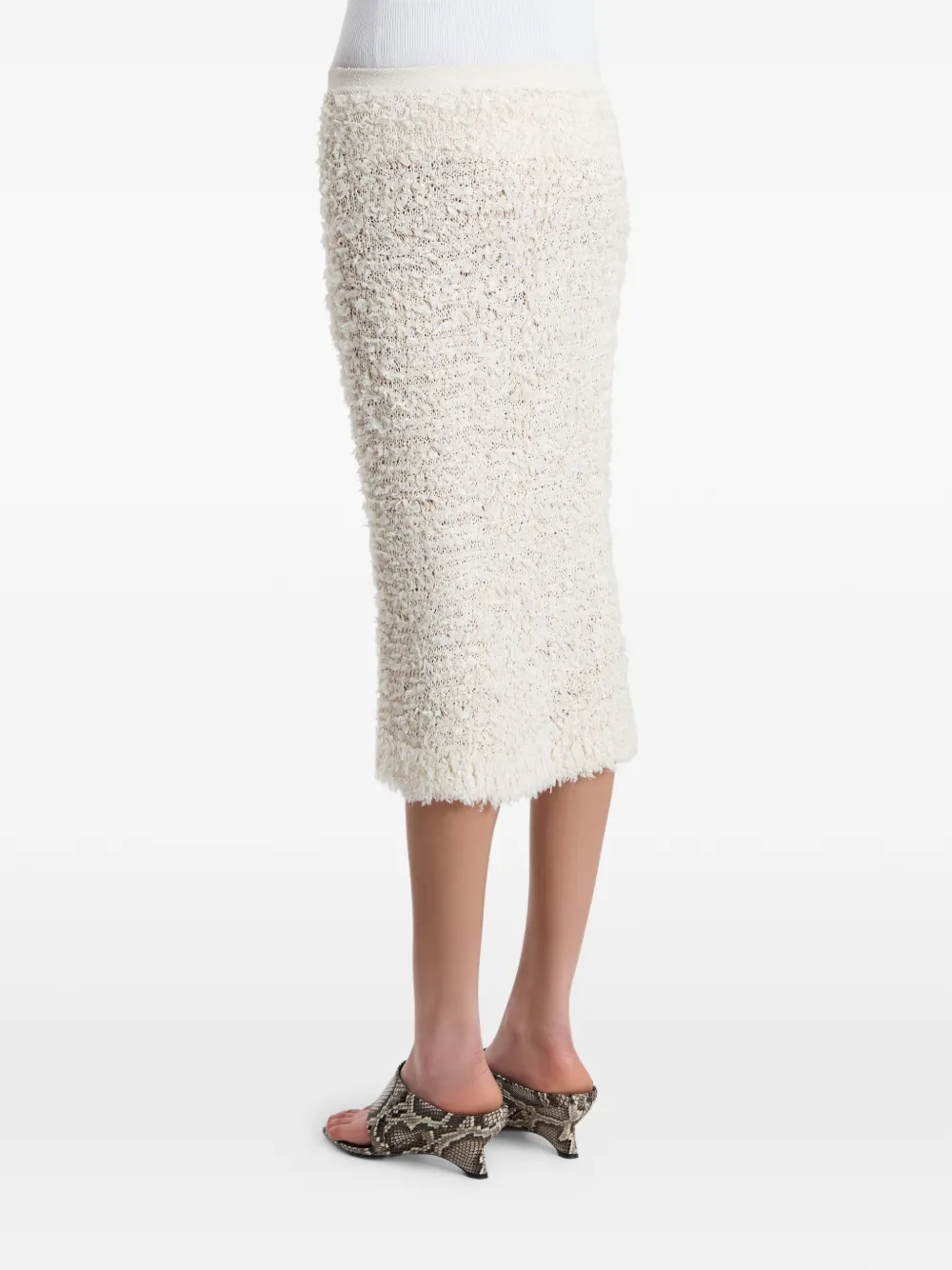 KHAITE Rok met textuur Beige