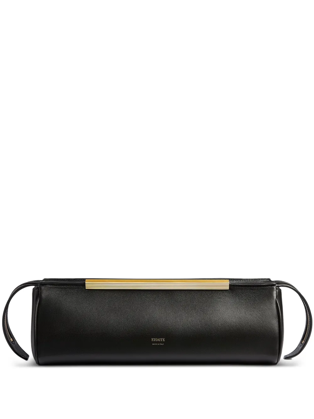KHAITE Clutch in pelle con zip - Nero