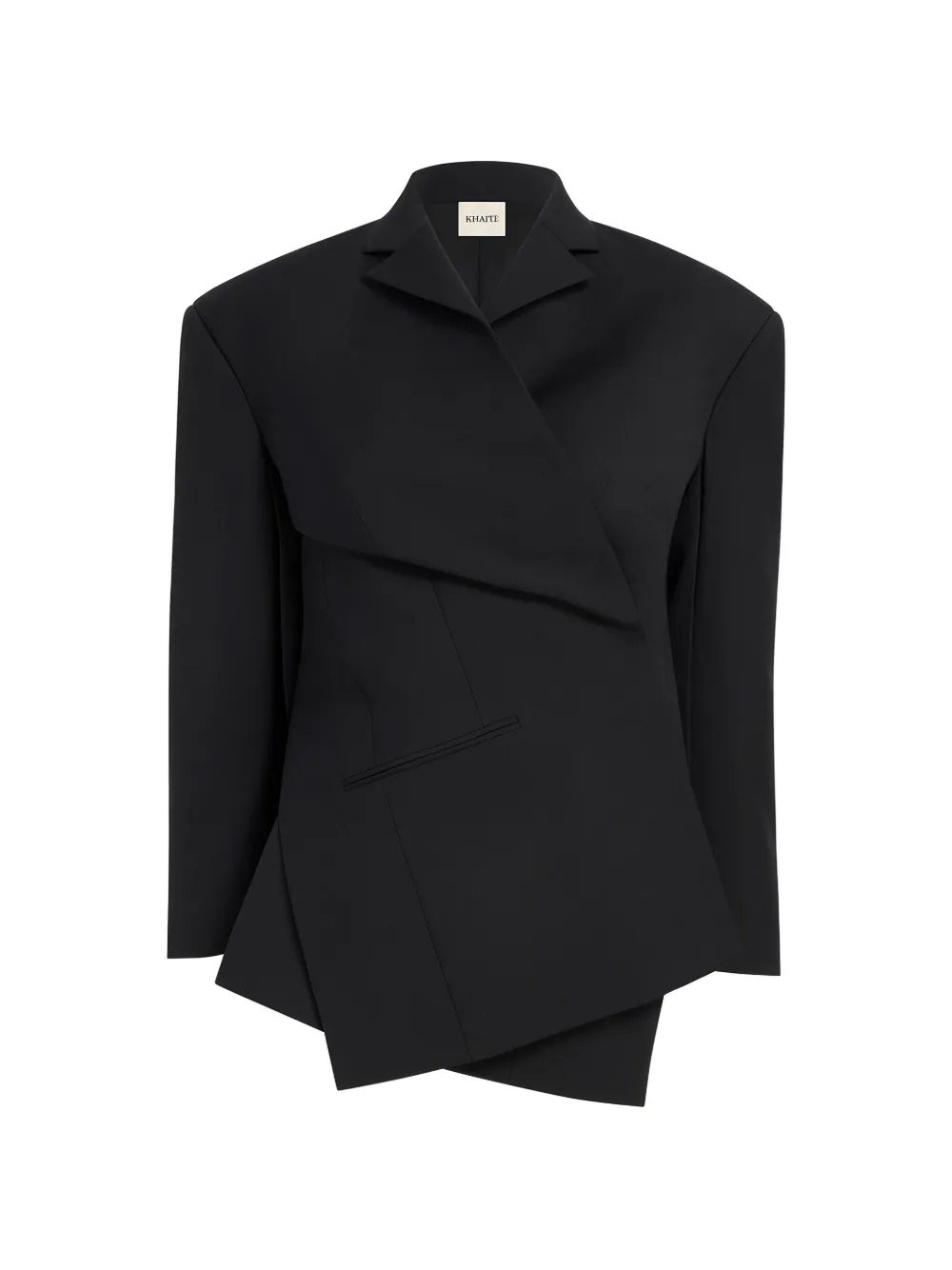 KHAITE Blazer con design a portafoglio - Nero