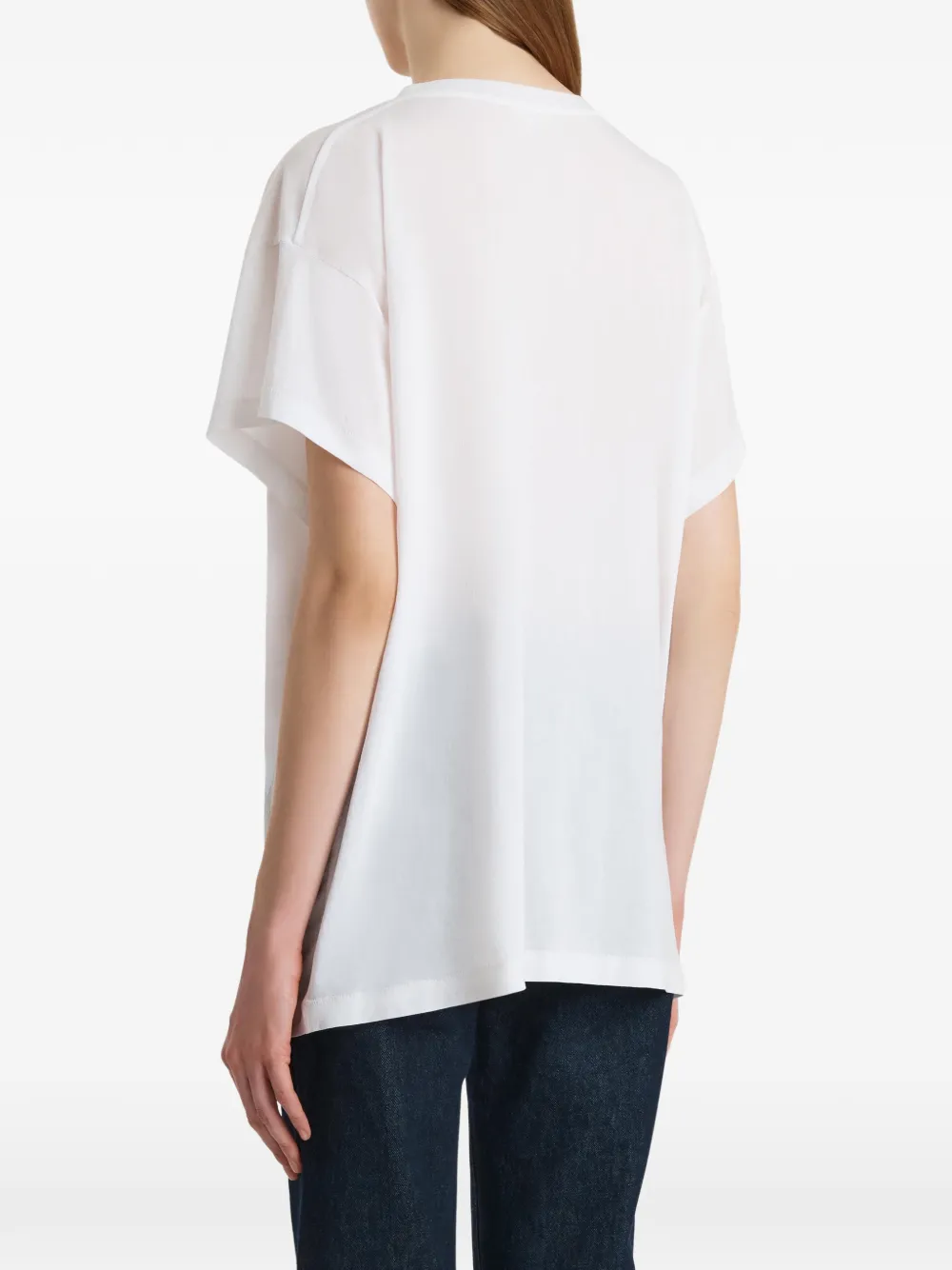KHAITE T-shirt met ronde hals Wit