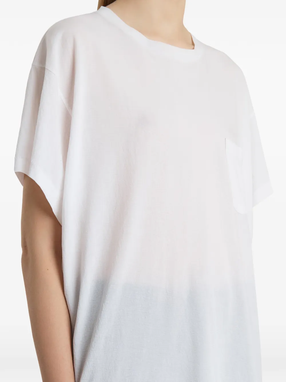 KHAITE T-shirt met ronde hals Wit