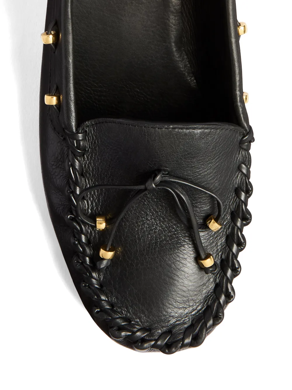 KHAITE Leren pumps met ronde neus Zwart