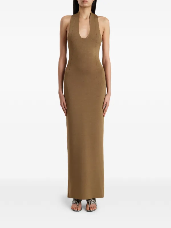 khaite evening dress KHAITE Mahi Dress in Brown