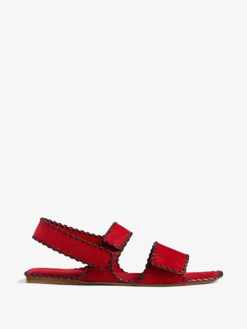 KHAITE leather sandals