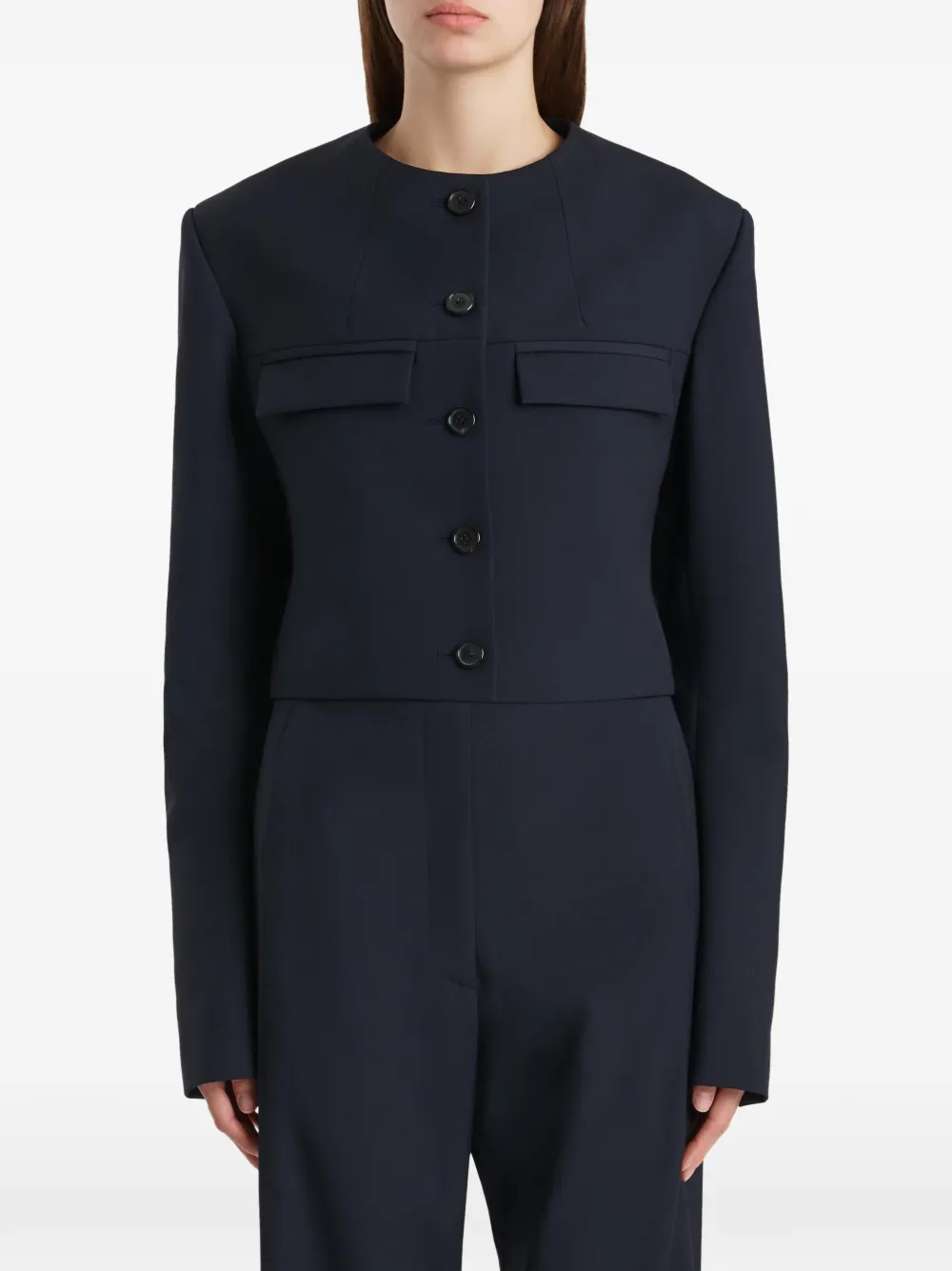  Khaite Chaqueta Roto - Azul 