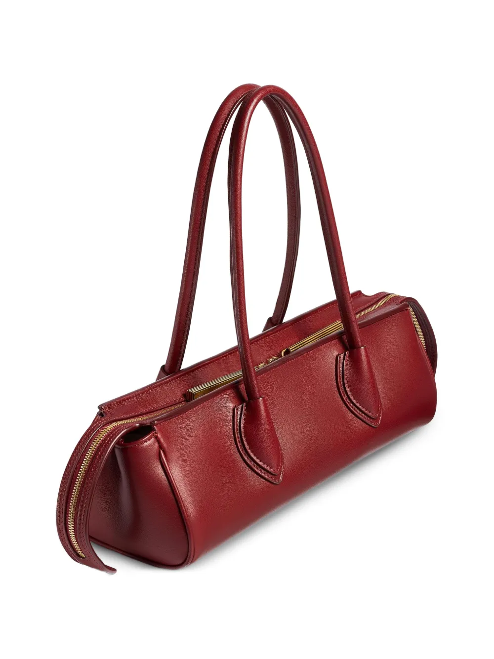 KHAITE Schoudertas met logopatroon Rood