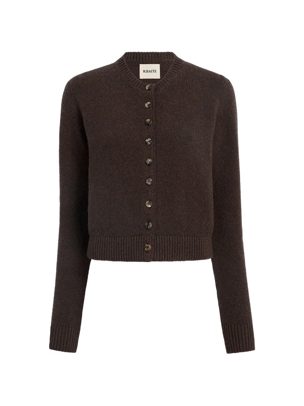 KHAITE Cardigan Everheart - Marrone