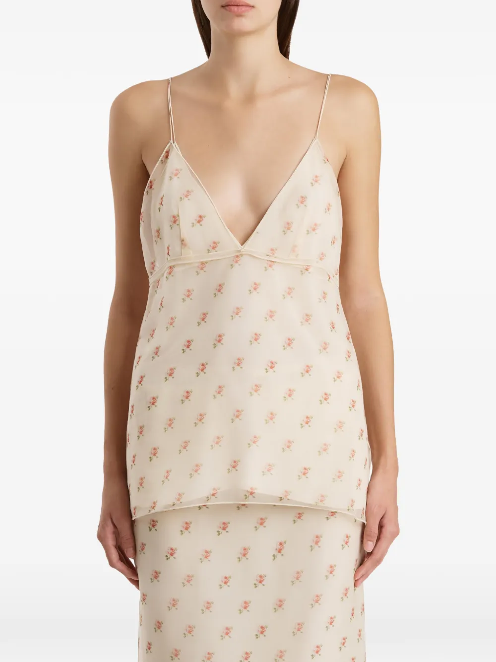 KHAITE Top met patroon Roze