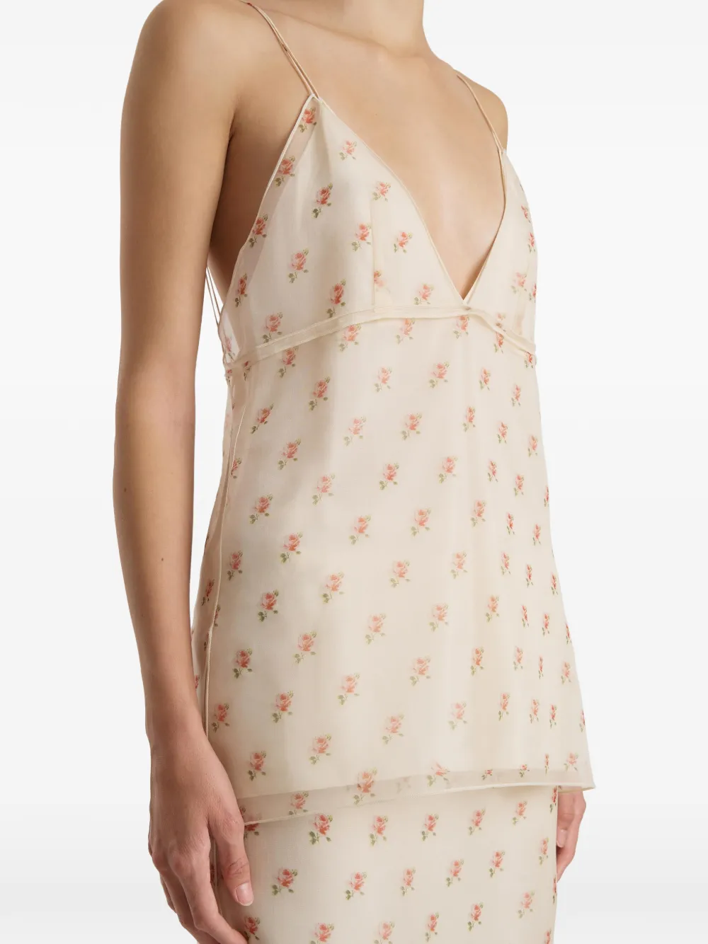 KHAITE Top met patroon Roze
