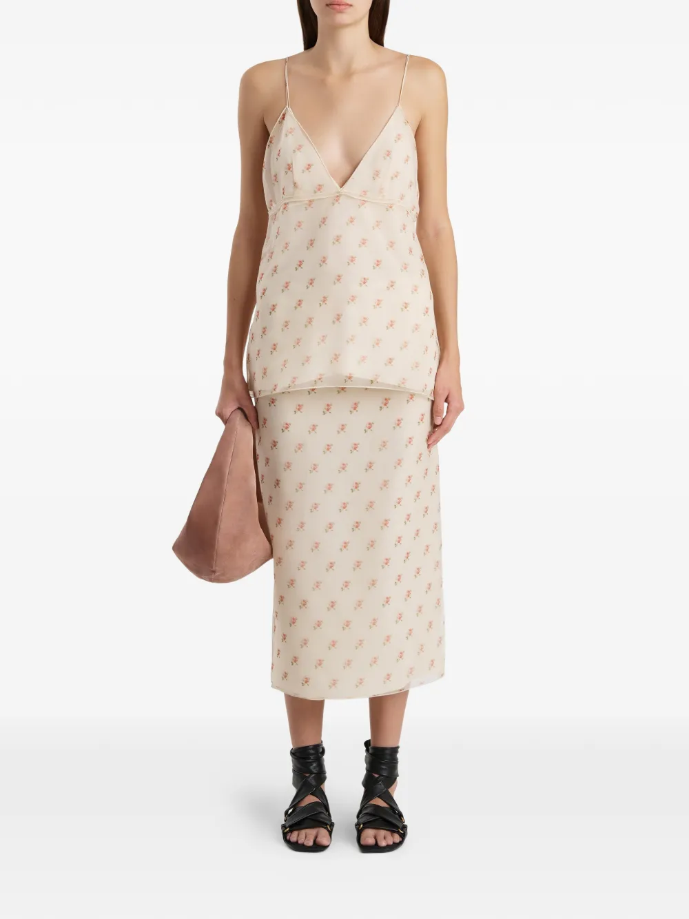 KHAITE Top met patroon Roze