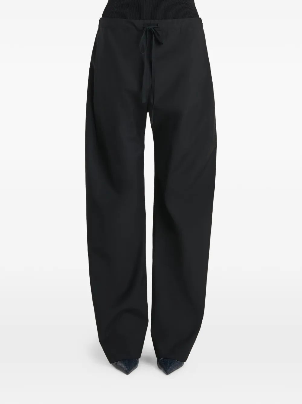 KHAITE Rohen broek Zwart