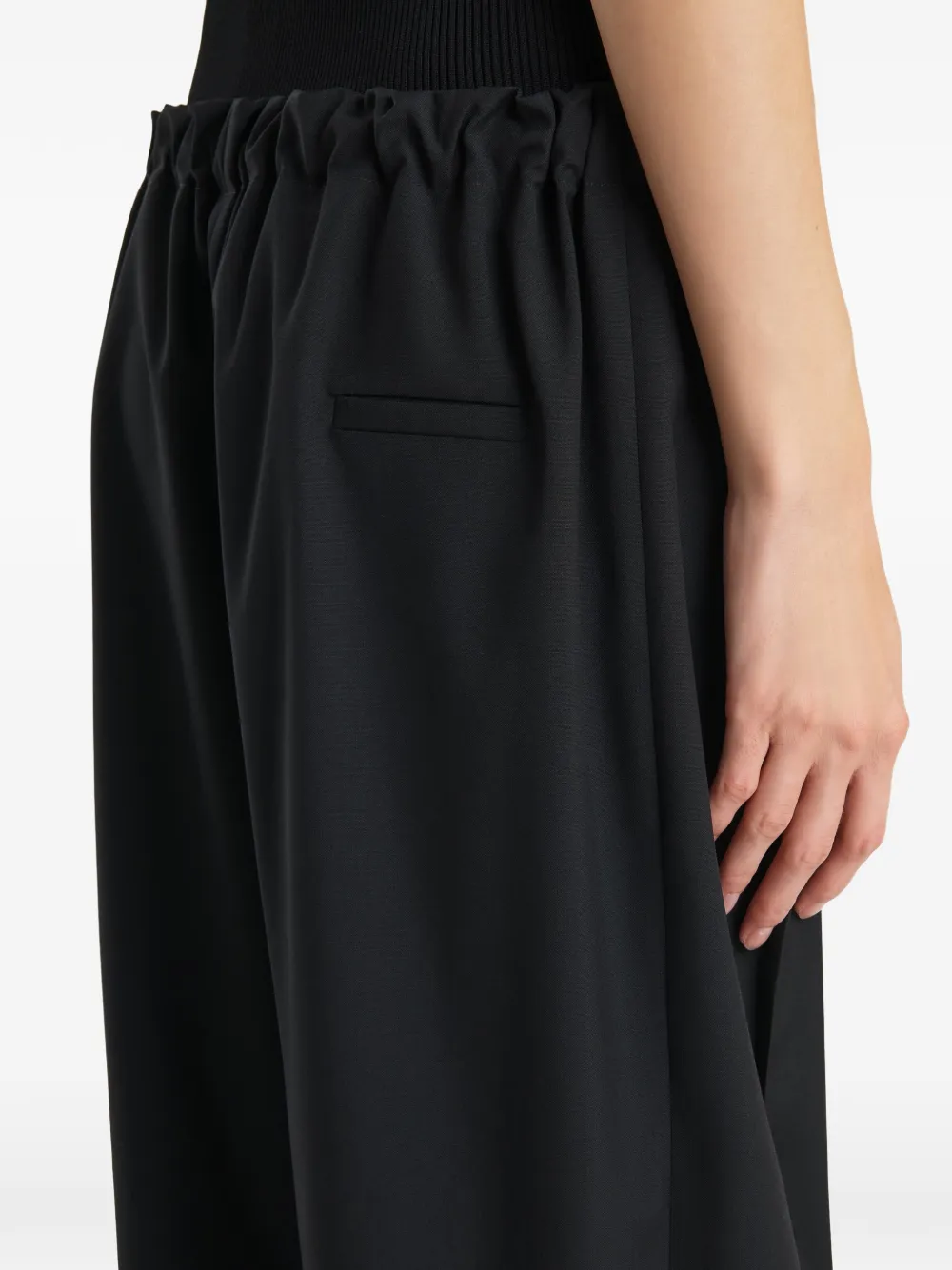 KHAITE Rohen broek Zwart