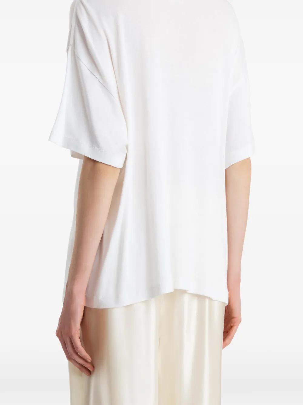 KHAITE Linda T-shirt Wit