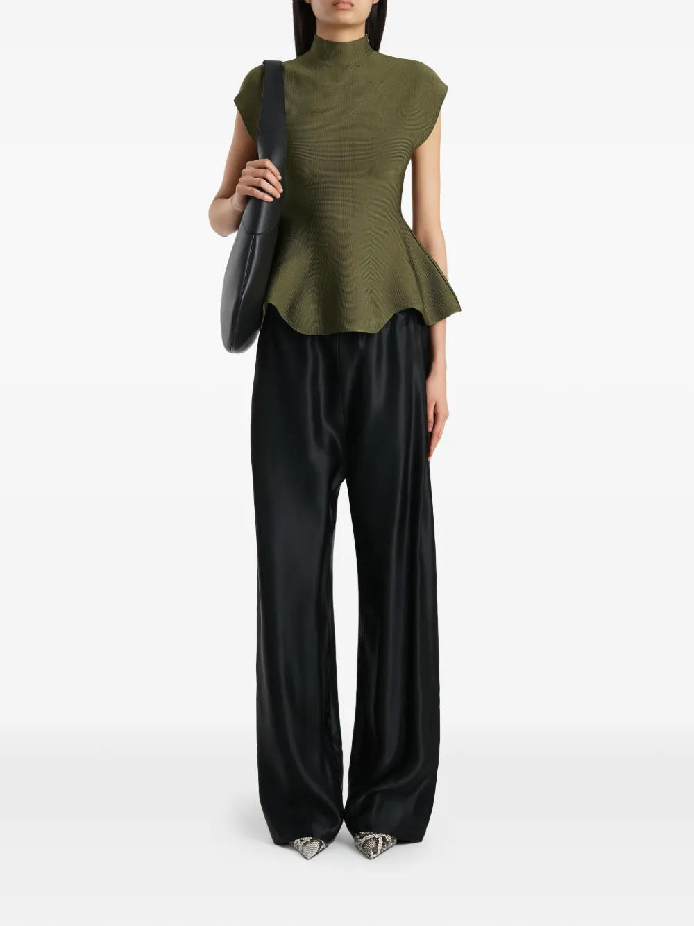  Khaite Top De Punto Andra - Verde 