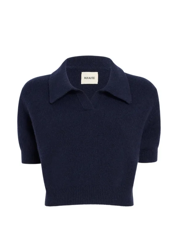 Khaite Leni Knit Sweater in Blue