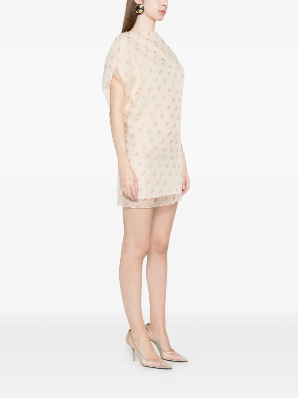 KHAITE Jurk met korte mouwen Beige