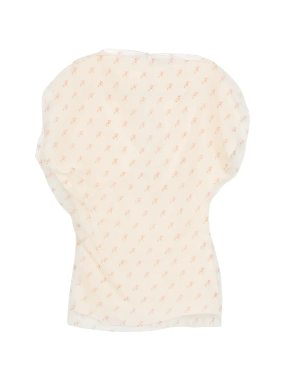 KHAITE short-sleeve silk dress - Toni neutri