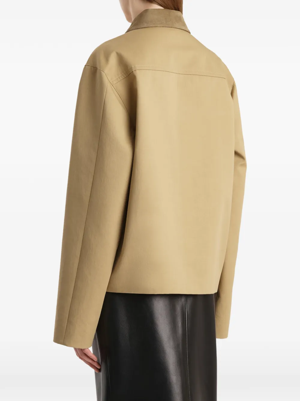 KHAITE Wyatt jack met zakken Beige