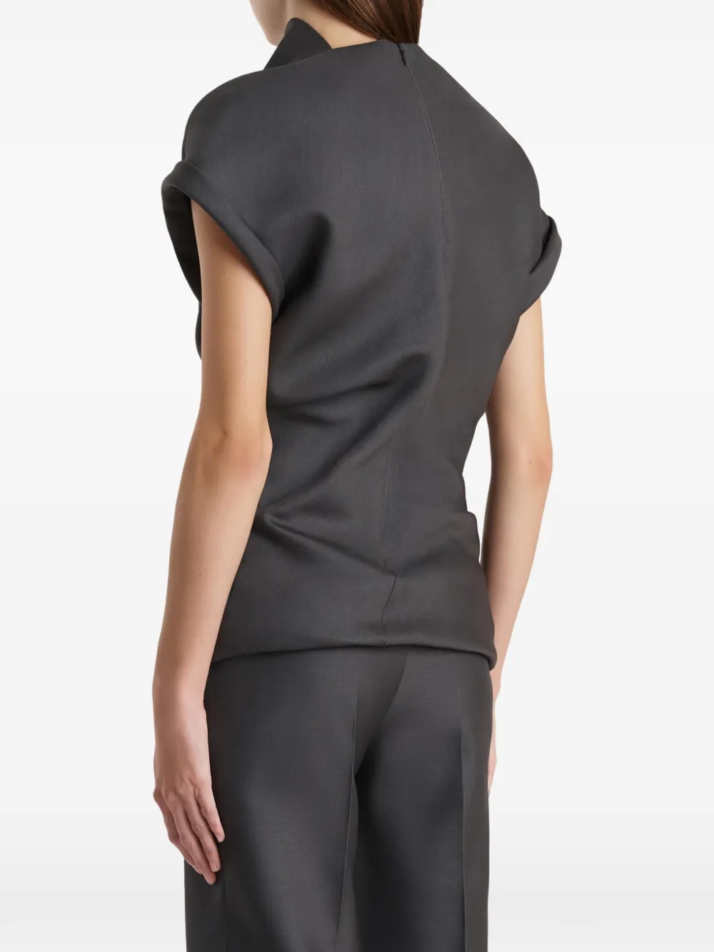 KHAITE Tandie blouse Grijs