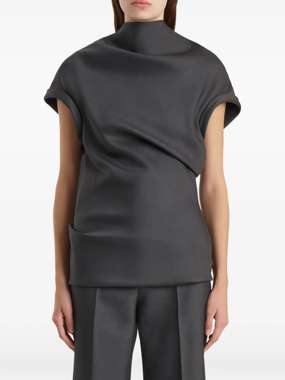 KHAITE Tandie blouse Grijs