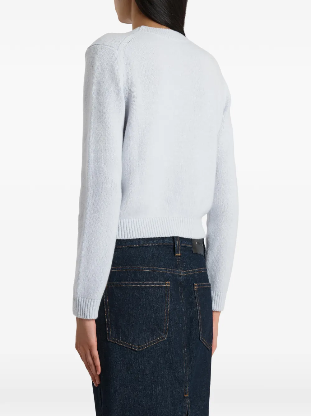 KHAITE Leta trui met ronde hals Blauw