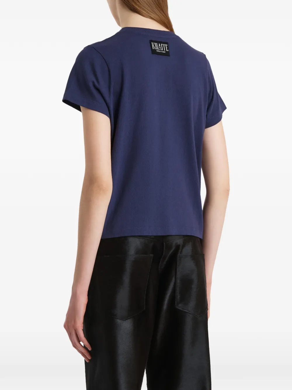 KHAITE Emmylou T-shirt Blauw