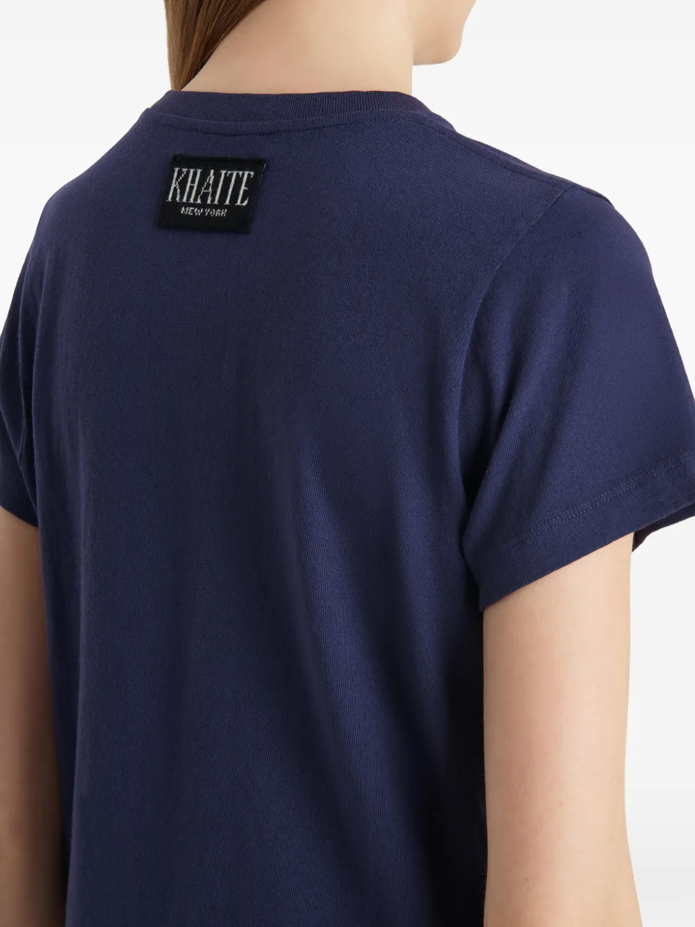 KHAITE Emmylou T-shirt Blauw
