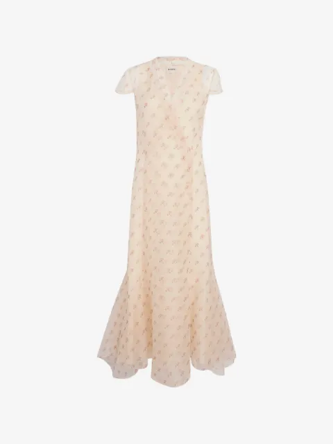 KHAITE vestido con cuello en V
