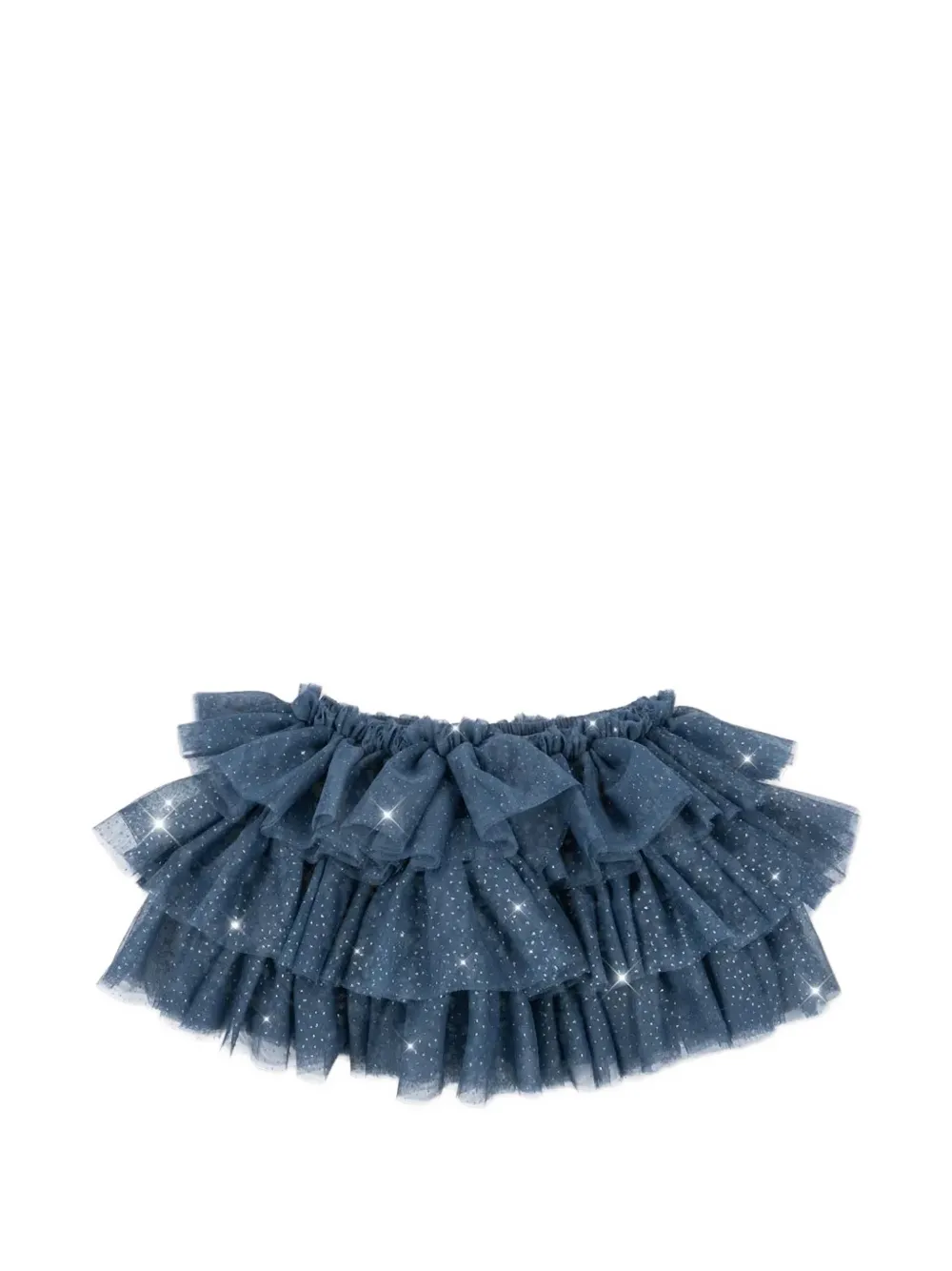 Konges Sløjd Gonna Fay con ruches ed effetto glitter - Blu