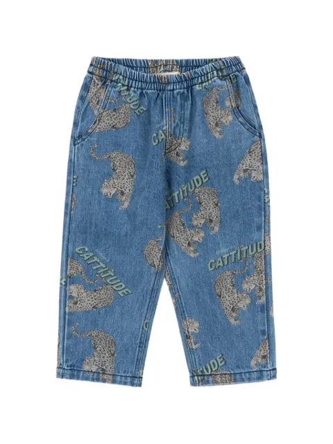 Konges Sløjd Magot leopard-print jeans