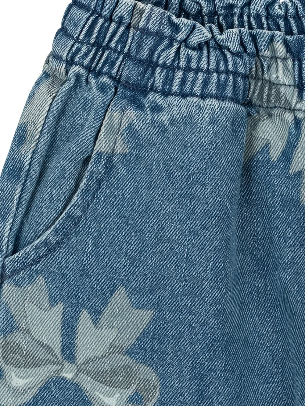 Konges Sløjd Jeans met strikprint Blauw