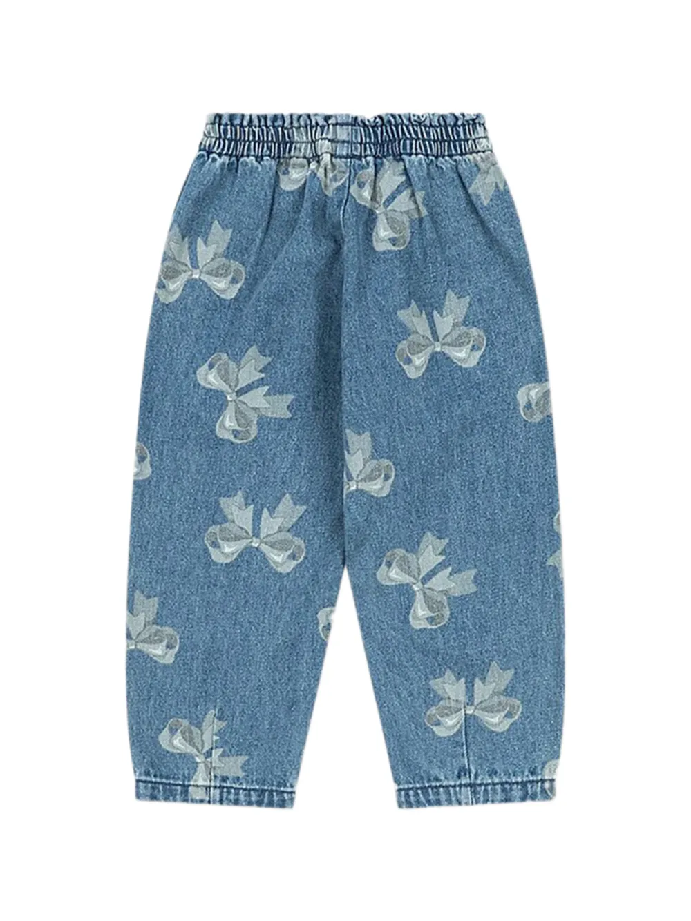 Konges Sløjd Jeans met strikprint Blauw