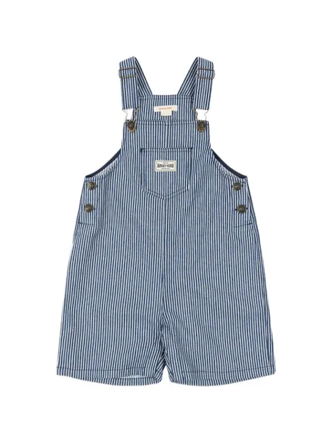 Konges Sløjd Luc stripe-print dungaree shorts